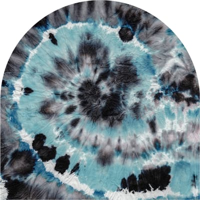 Voorgelijmd vliesbehang met gigantische muurschilderingen - ABSTRACTE BLAUWE BOOG - 60x60cm