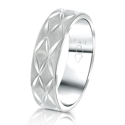 Lucardi Heren Vriendschapsring Bora Bora - Ring - Vaderdag Cadeautje - Staal - Zilverkleurig
