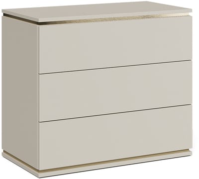 Vicco Linette Dressoir – 80 x 70 cm met 3 laden Goud