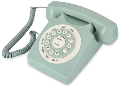 Allecto - Antieke Telefoon - Vintage Vaste Lijn - Grote Duidelijke Knop - Decoratief - Hoogwaardige Geluidskwaliteit - Geschikt voor Thuis en Kanto...