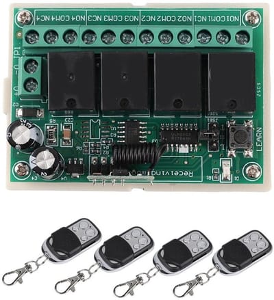 Dailygoody - Wireless Remote Control Relay Switch - 4-Weg Draadloze