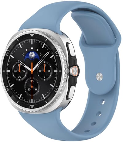 Siliconen bandje - geschikt voor Samsung Galaxy Watch 8 (40mm) / Galaxy Watch 8 (44mm) / Galaxy Watch 8 Classic - druksluiting - blauw