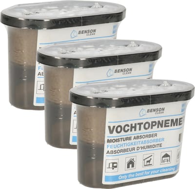 4x benson vochtopnemer - 500 ml - vochtvanger - voorkomt geurtjes en schimmels
