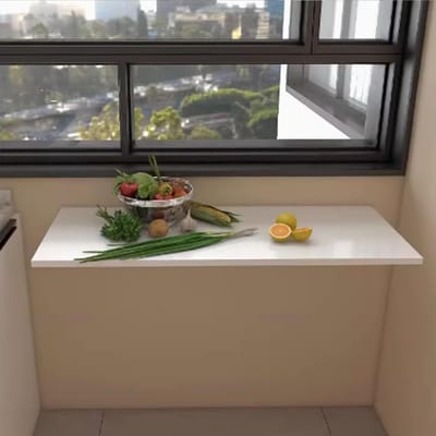 Klaptafel - Bureau aan muur - Ruimtebesparing thuis - Opvouwbaar ontwerp - 30x80cm - Meerdere opties