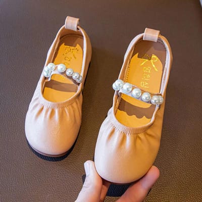 Lente- en Herfstmodellen Meisjesschoenen Leren Schoenen Herfst Kleine Meisjes Prinsessenschoenen Kinderen Enkele Schoenen Grote Kinderen Studenten 26 roze