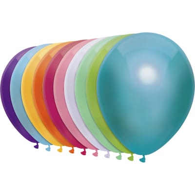 Ballon Haza uni 30cm 50 stuks metallic assorti