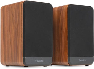 Boekenplank speakers - Audizio BS10 actieve speakerset - HiFi speakers met Bluetooth - 80W - Houtlook