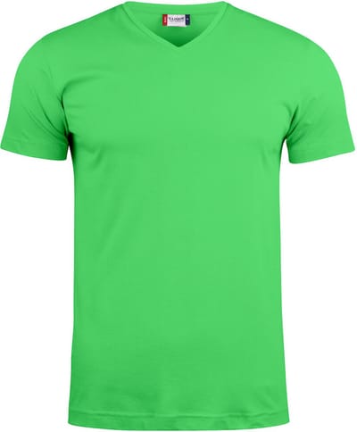 Clique Basic-T V-neck 029035 - Appelgroen - XS