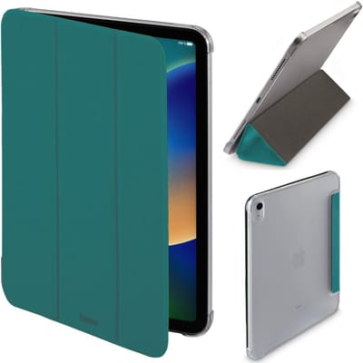 Hama Smart Case Hoes Beschermhoes voor Apple iPad A16 11" (11e gen. 2025) en iPad 10.9" (10e gen. 2022) Velvet Stijl Petrol