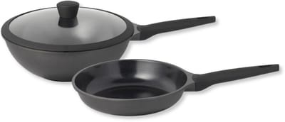 Sola Pannenset Ceramic Deluxe - Koekenpan ø 28 cm en Sola Wokpan ø 30 cm - keramische anti-aanbaklaag