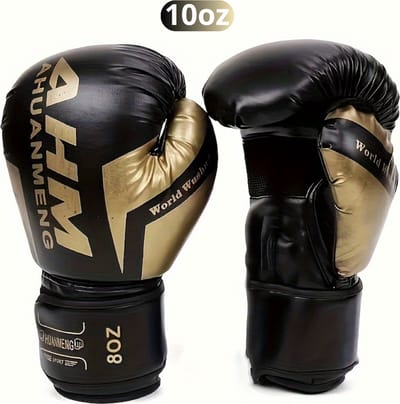 Bovista Vecht Handschoenen - Bokshandschoenen - Boxing Gloves Set - Kickboks Handschoenen - Heren - Dames - Zwart - 10 oz