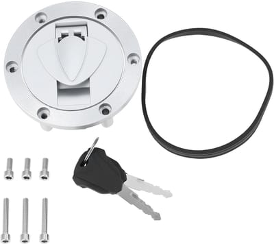 Dailygoods- Brandstofkap Antidiefstal - 6-Hole Lock - Compatibel met KSR Moto Code 125 - Hoogwaardig Gelegeerd Staal - Eenvoudige Installatie - Slijtvast en Corrosiebestendig - Tankdop