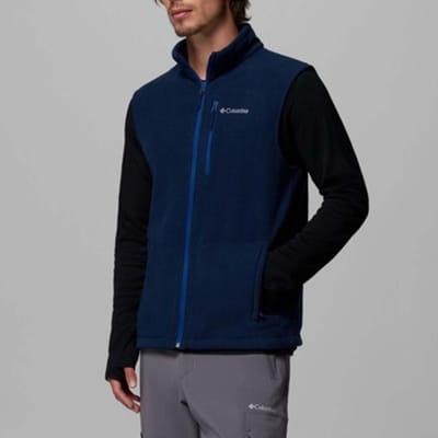 Columbia Fast Trek™ Fleece Vest Heren Outdoorvest - Collegiate Navy