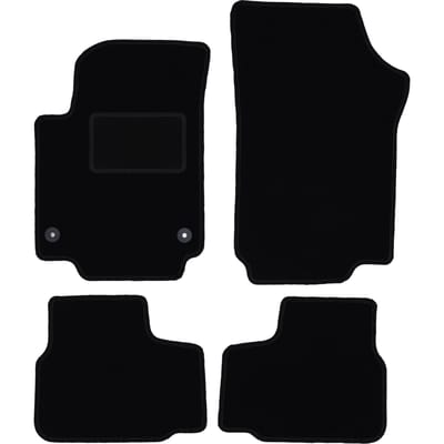 Zwarte veloursmatten voor: Seat Mii hatchback (2011-)