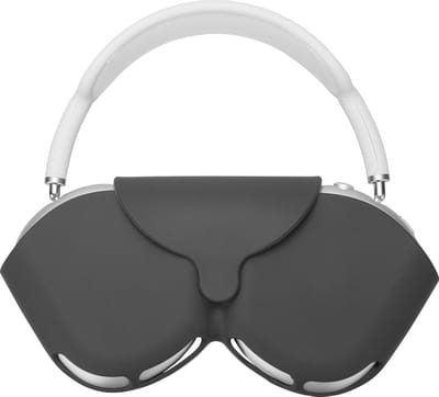 kwmobile cover voor over-ear koptelefoon - geschikt voor Apple AirPods Max / AirPods Max 2 - Van flexibel silicone - In zwart