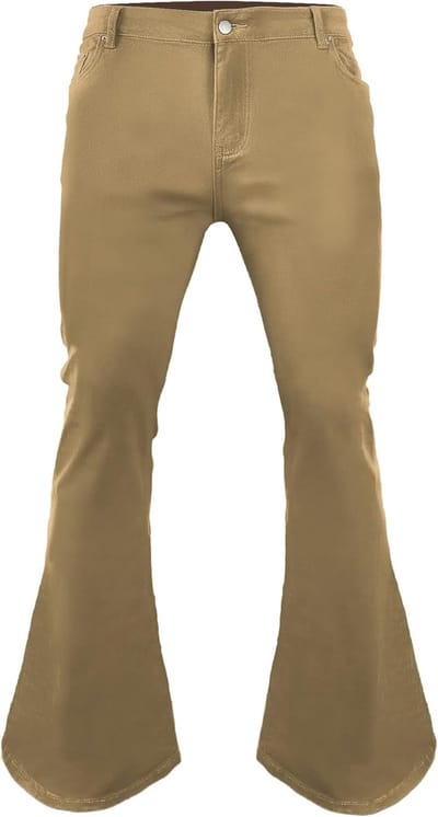 Mannen Wijd Uitlopende Spijkerbroek - Vintage 70s Disco Stijl Heren Broek