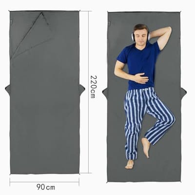 Reisslaapzakvoering 100% Katoen | Duurzaam en Lichtgewicht Reislaken voor Camping en Reizen