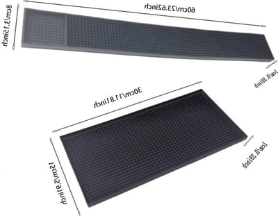 Opvouwbare Aftapmat Zwart - Aanrecht Protector Keuken Accessoires 2 Stuks