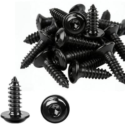 M4 zelftappende schroeven 10mm - 304 roestvrijstaal - zwarte Torx beveiligingsschroeven - ShopVlot