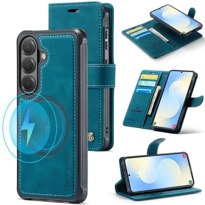 Casemania - Bookcase 2-in-1 MagSafe Geschikt voor Samsung Galaxy S26 Plus - Groen