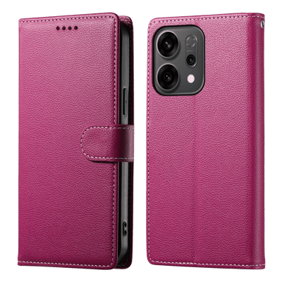 Mocaa Oppo Reno14 F(S) 5G Slim-Fit Bookcase Roze