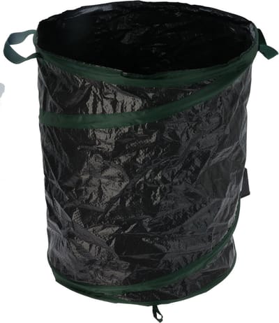 Progarden Tuinafvalzak - opvouwbaar - rond - antraciet - 155 liter - bladeren opruimen