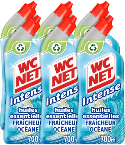 WC NET Intense Toiletreiniger - Ocean Fresh - 6 flessen - Voordeelverpakking