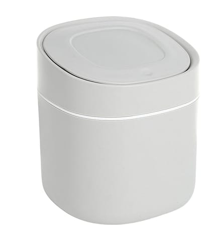 Bureau prullenbak - Afvalemmer deksel - Ruimtebesparend opbergen - Multifunctionele container - 15.5 x 13.5 cm