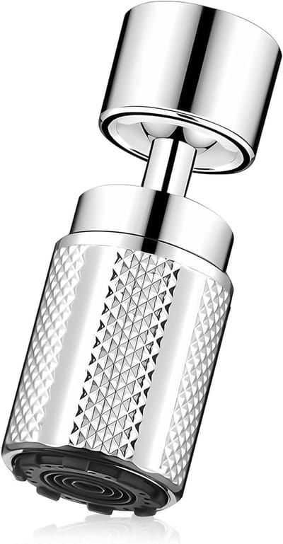 Verstelbare keukenkraan verlengstuk met draaibare kop en innovatief diamantstructuur ontwerp voor optimale functionaliteit