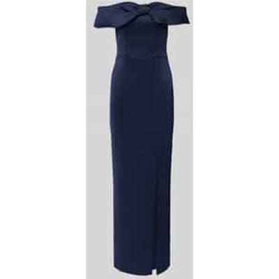 Off shoulder-jurk met loopsplit