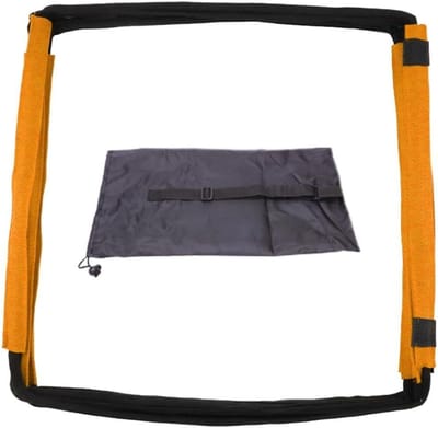 Oefenladder - Sportladder - Behendigheidstraining - Verstelbare ringen - 40x40cm - Geel