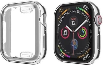 DrPhone TPU Siliconen Case - Volledige bescherm Case - Fashion Case - Geschikt Voor iOS SmartWatch 1/2/3 - 42mm - Zilver