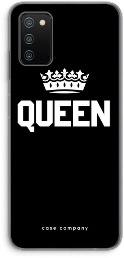 Case Company® - Hoesje geschikt voor Samsung Galaxy A03S hoesje - Queen zwart - Soft Cover Telefoonhoesje - Bescherming aan alle Kanten en Schermrand