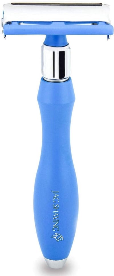 Heren scheren dubbel rand veiligheids scheermes voor baard duurzaam nat scheer scheermejes (Butterfly Safety Razor)