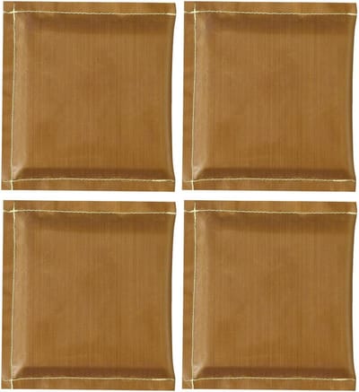 Hitteperskussens Set - Transfermat - Kleding Bedrukken - Hittebestendig Materiaal - 4 Delig - Lichtbruin