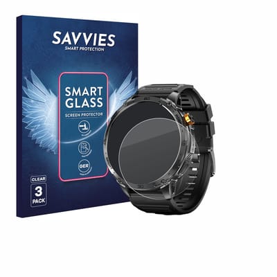 3 Stuks Savvies Screenprotector - geschikt voor Stahlgear Zeus 2.0 1.75" - beschermfolie glas transparant