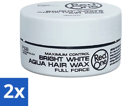 Red One - Haarwax - Bright White - Maximum Control - Voor Extra Sterke Fixatie - 150 ml - Voordeelverpakking - 2 stuks