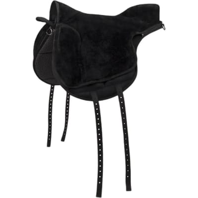 QHP Bareback Pad Super soft Zwart/Zwart - Shetlander