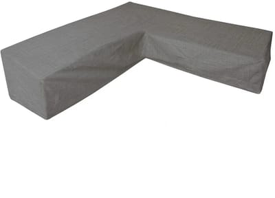 Eurotrail Waterdichte Hoes voor L Vormige Loungeset, Hoekbank, Cantonic 330x330x100/70 cm, Grijs
