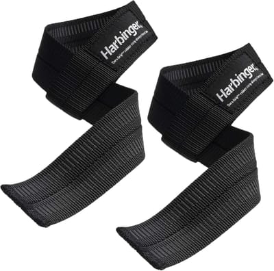 Big Grip Gevoerde Hefbanden voor Gewichtheffen en Krachttraining - Zwart - 2 Stuks