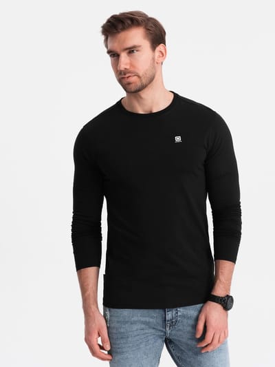 OMBRE Longsleeve - Regular Fit - Katoen - Lange Mouw Zwart S