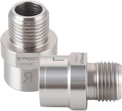 Fietspedalen Verlengstuk - Pedaal Riser - Comfortabel Fietsen - Stalen Constructie - 16 mm - Zilver
