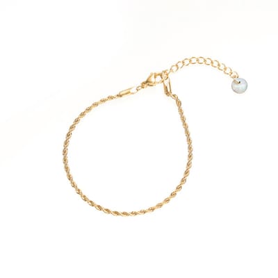 Go Dutch Label Armband gedraaid Goud B1771-2