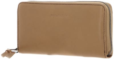 FREDsBRUDER Leren Portemonnee Me and My Bag Ziparound Wallet Caramel Lichtbruin