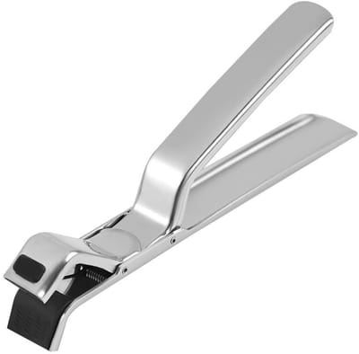 Dailygoods- Anti-verbrandingsklem - Multifunctioneel - Roestvrij Staal - Antislip Siliconen Pads - Keuken Hulpje - Geschikt voor Potten/Pannen - Keukenhulp