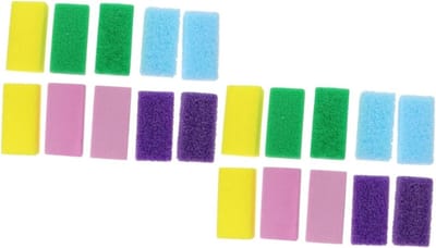 Puimsteen Voetvijl - Voet Scrubbers - Dode Huid Verwijderen - Glas Schuur Oppervlak - 30 stuks - Assorti