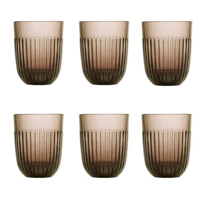 La Rochere - zes glazen mokka - quessant - waterglas