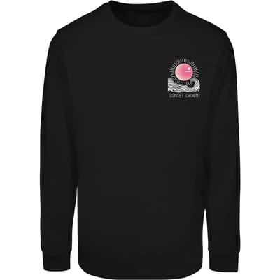 Merchcode - Sunset Charm With Cuffrib Longsleeve shirt - XL - Zwart