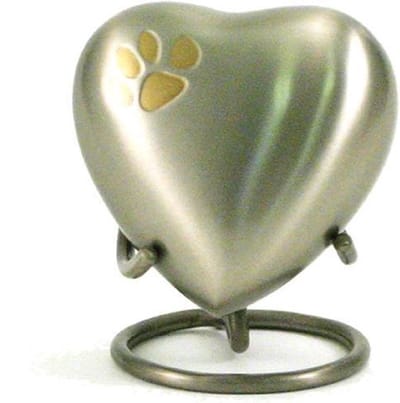 Urnencenter Classic Paws Dieren Hartjes Urn - Urn - Urn voor as - Urn Hond - Urn Kat - Urn Deelbewaring - Mini Urn - Kunstobject