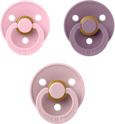 Bibs fopspeen 0-6 maand set 3 stuks Fossil Grey, Baby Pink en Blush maat 1